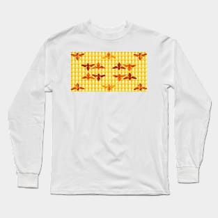 The Retro Bugs , Honey Bee Long Sleeve T-Shirt